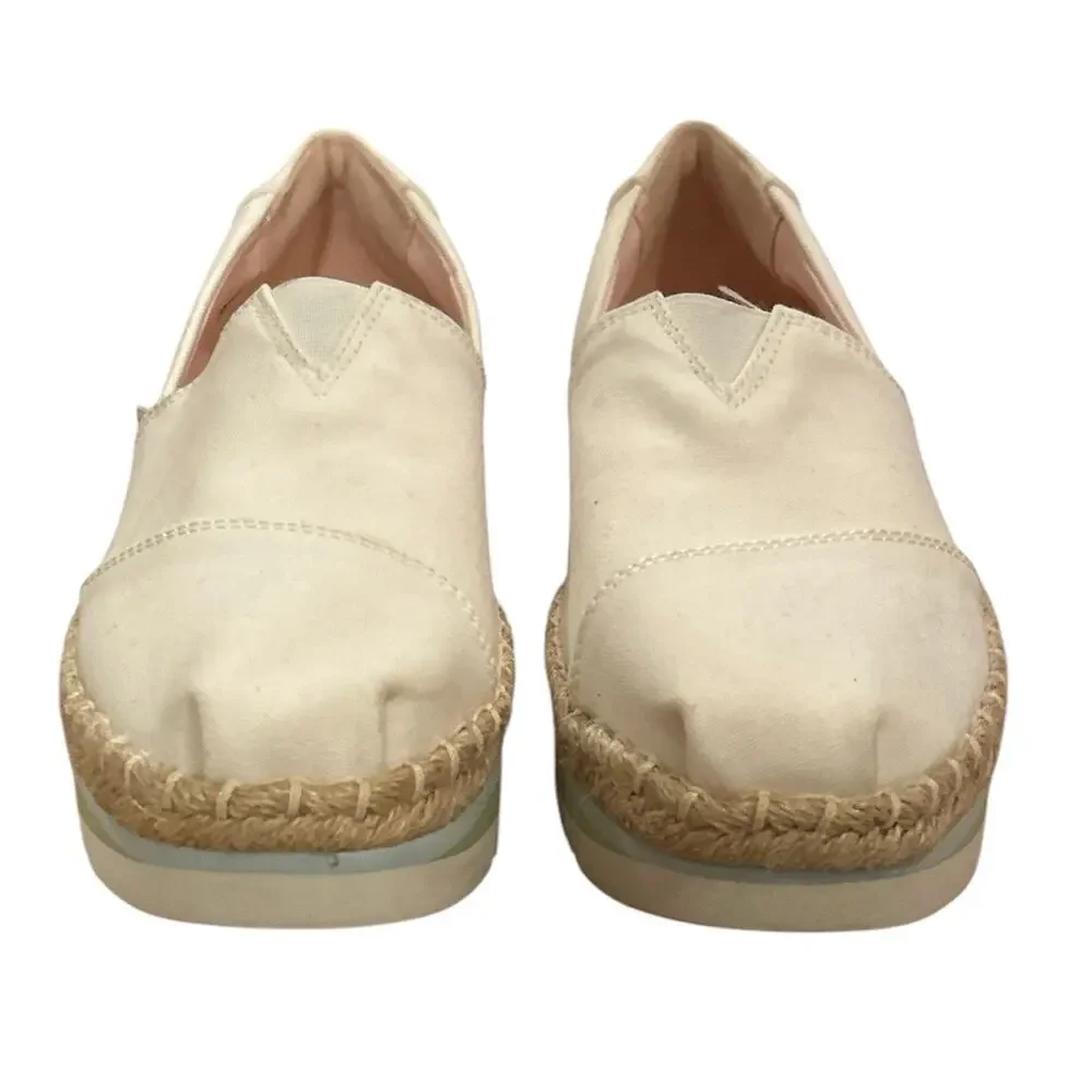 Tom’s Slip on platform women’s shoes size 9